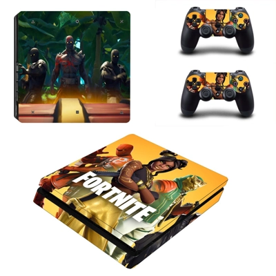 Fortnite decal skin for PS4 Slim Console and two controllers Fortnite decal skin for PS4 Slim Console and two controllers