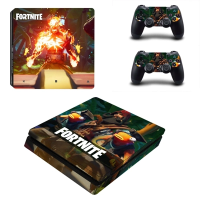 Fortnite decal skin for PS4 Slim Console and two controllers Fortnite decal skin for PS4 Slim Console and two controllers