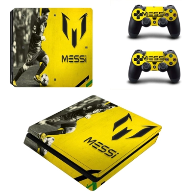 Lionel Messi decal skin for PS4 Slim Console and two contr.. Lionel Messi decal skin for PS4 Slim Console and two contr..