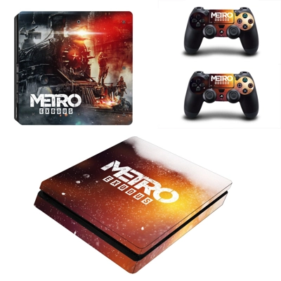 Metro Exodus decal skin for PS4 Slim Console and two contr.. Metro Exodus decal skin for PS4 Slim Console and two contr..