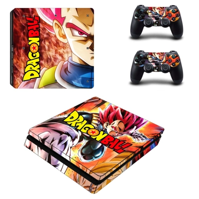 Dragon Ball decal skin for PS4 Slim Console and two contro.. Dragon Ball decal skin for PS4 Slim Console and two contro..
