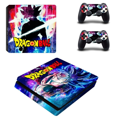 Dragon Ball decal skin for PS4 Slim Console and two contro.. Dragon Ball decal skin for PS4 Slim Console and two contro..
