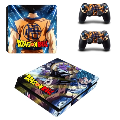 Dragon Ball decal skin for PS4 Slim Console and two contro.. Dragon Ball decal skin for PS4 Slim Console and two contro..