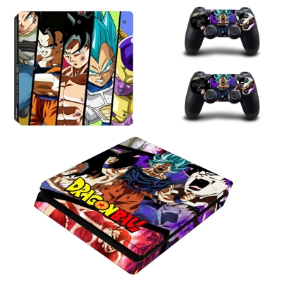 Dragon Ball decal skin for PS4 Slim Console and two contro.. Dragon Ball decal skin for PS4 Slim Console and two contro..