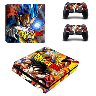 Dragon Ball decal skin for PS4 Slim Console and two contro.. Dragon Ball decal skin for PS4 Slim Console and two contro..