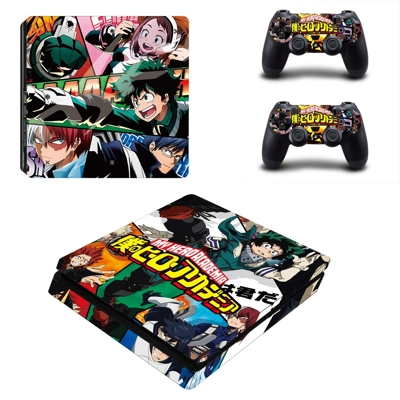 My Hero Academia decal skin for PS4 Slim Console and two c.. My Hero Academia decal skin for PS4 Slim Console and two c..