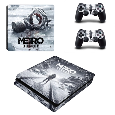 Metro Exodus decal skin for PS4 Slim Console and two contr.. Metro Exodus decal skin for PS4 Slim Console and two contr..