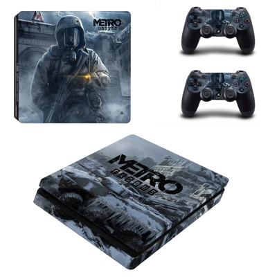 Metro Exodus decal skin for PS4 Slim Console and two contr.. Metro Exodus decal skin for PS4 Slim Console and two contr..