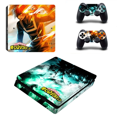 My Hero Academia decal skin for PS4 Slim Console and two controllers