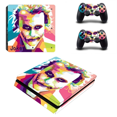 The Joker decal skin for PS4 Slim Console and two controll.. The Joker decal skin for PS4 Slim Console and two controll..