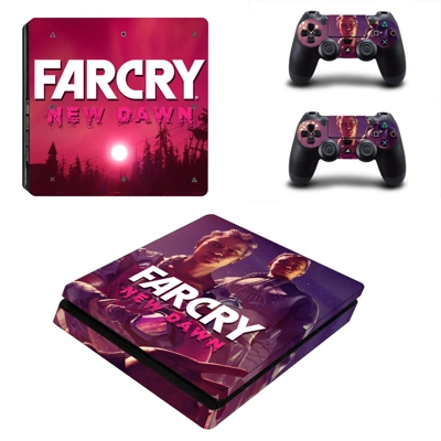 Far Cry New Dawn decal skin for PS4 Slim Console and two controllers