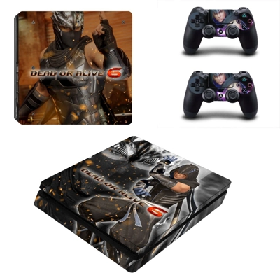 Dead or Alive 6 decal skin for PS4 Slim Console and two controllers