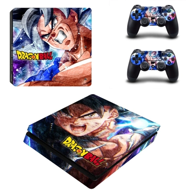 Dragon Ball decal skin for PS4 Slim Console and two contro.. Dragon Ball decal skin for PS4 Slim Console and two contro..