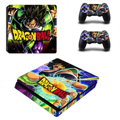 Dragon Ball decal skin for PS4 Slim Console and two contro.. Dragon Ball decal skin for PS4 Slim Console and two contro..