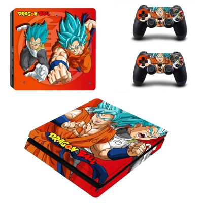 Dragon Ball decal skin for PS4 Slim Console and two contro.. Dragon Ball decal skin for PS4 Slim Console and two contro..