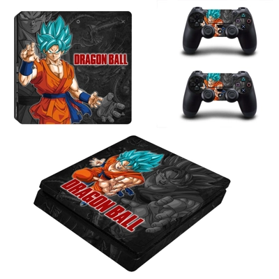 Dragon Ball decal skin for PS4 Slim Console and two contro.. Dragon Ball decal skin for PS4 Slim Console and two contro..