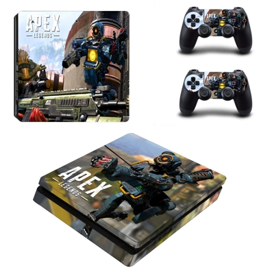 Apex Legends decal skin for PS4 Slim Console and two contr.. Apex Legends decal skin for PS4 Slim Console and two contr..