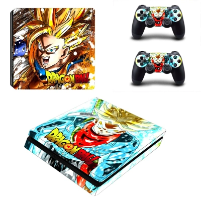 Dragon Ball decal skin for PS4 Slim Console and two contro.. Dragon Ball decal skin for PS4 Slim Console and two contro..
