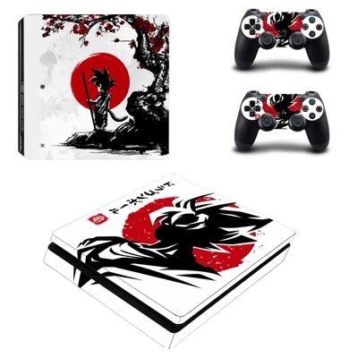 Dragon Ball decal skin for PS4 Slim Console and two contro.. Dragon Ball decal skin for PS4 Slim Console and two contro..