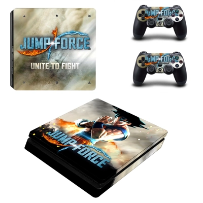 Jump Force Unite to fight decal skin for PS4 Slim Console .. Jump Force Unite to fight decal skin for PS4 Slim Console ..