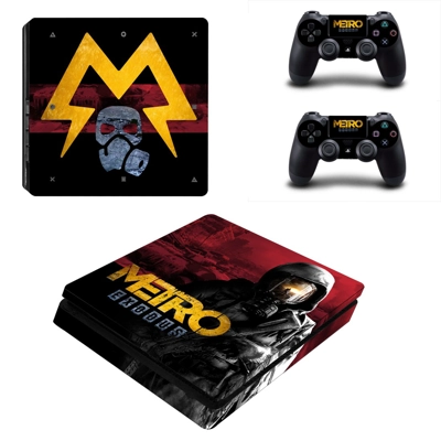 Metro Exodus decal skin for PS4 Slim Console and two contr.. Metro Exodus decal skin for PS4 Slim Console and two contr..
