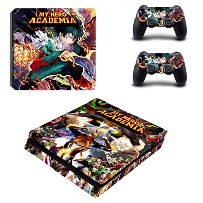 My Hero Academia decal skin for PS4 Slim Console and two c.. My Hero Academia decal skin for PS4 Slim Console and two c..