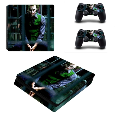 The Joker decal skin for PS4 Slim Console and two controll.. The Joker decal skin for PS4 Slim Console and two controll..