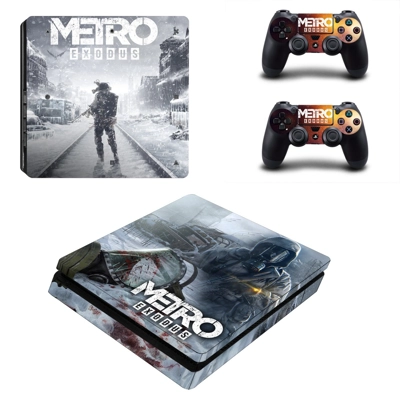 Metro Exodus decal skin for PS4 Slim Console and two contr.. Metro Exodus decal skin for PS4 Slim Console and two contr..