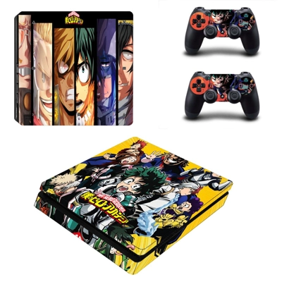 My Hero Academia decal skin for PS4 Slim Console and two controllers