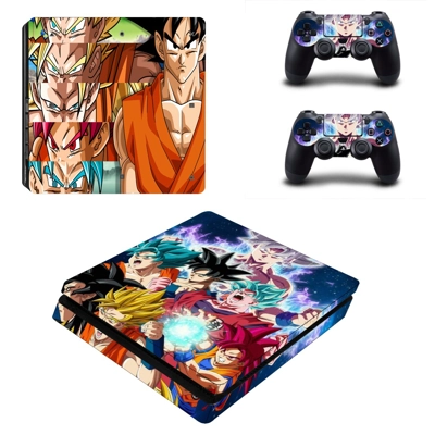 Dragon Ball decal skin for PS4 Slim Console and two contro.. Dragon Ball decal skin for PS4 Slim Console and two contro..