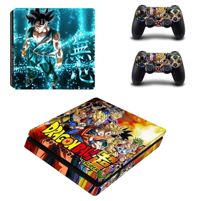 Dragon Ball decal skin for PS4 Slim Console and two contro.. Dragon Ball decal skin for PS4 Slim Console and two contro..