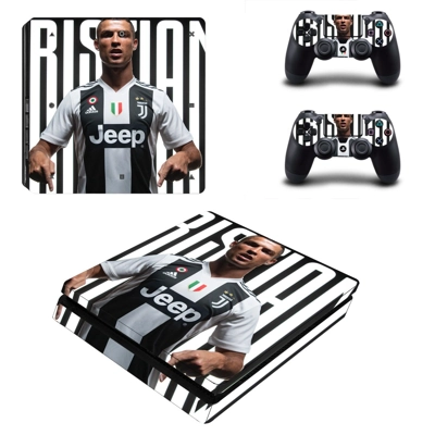 Juventus star decal skin for PS4 Slim Console and two cont.. Juventus star decal skin for PS4 Slim Console and two cont..