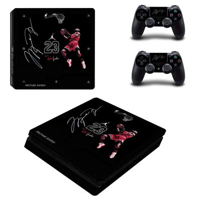Air Jordan decal skin for PS4 Slim Console and two control.. Air Jordan decal skin for PS4 Slim Console and two control..