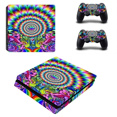 Abstraction decal skin for PS4 Slim Console and two contro.. Abstraction decal skin for PS4 Slim Console and two contro..