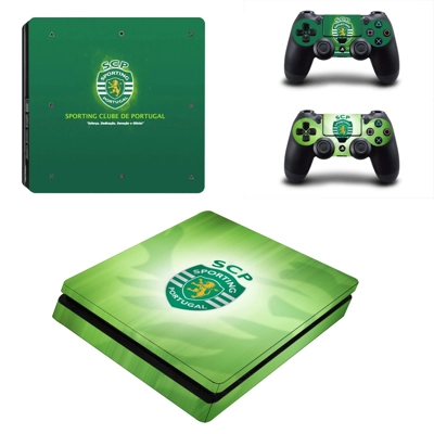 Sporting CP decal skin for PS4 Slim Console and two controllers