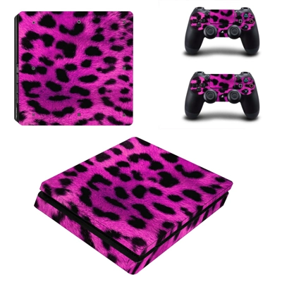 Leopard Skin decal skin for PS4 Slim Console and two contr.. Leopard Skin decal skin for PS4 Slim Console and two contr..