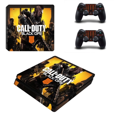 Call of Duty black ops 4 decal skin for PS4 Slim Console a.. Call of Duty black ops 4 decal skin for PS4 Slim Console a..