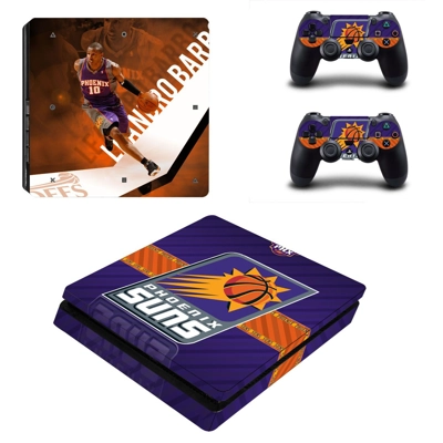 Phoenix Suns decal skin for PS4 Slim Console and two contr.. Phoenix Suns decal skin for PS4 Slim Console and two contr..