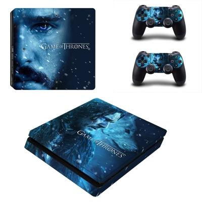 Game of Thrones decal skin for PS4 Slim Console and two co.. Game of Thrones decal skin for PS4 Slim Console and two co..