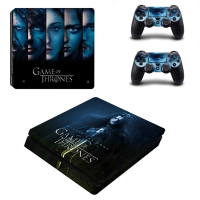 Game of Thrones decal skin for PS4 Slim Console and two co.. Game of Thrones decal skin for PS4 Slim Console and two co..