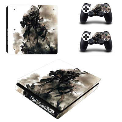 Nier automata decal skin for PS4 Slim Console and two cont.. Nier automata decal skin for PS4 Slim Console and two cont..