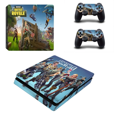 Fortnite decal skin for PS4 Slim Console and two controllers Fortnite decal skin for PS4 Slim Console and two controllers