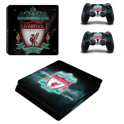 Liverpool FC decal skin for PS4 Slim Console and two contr.. Liverpool FC decal skin for PS4 Slim Console and two contr..