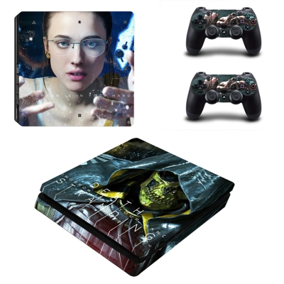 Death Stranding decal skin for PS4 Slim Console and two co.. Death Stranding decal skin for PS4 Slim Console and two co..
