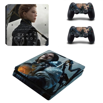 Death Stranding decal skin for PS4 Slim Console and two co.. Death Stranding decal skin for PS4 Slim Console and two co..