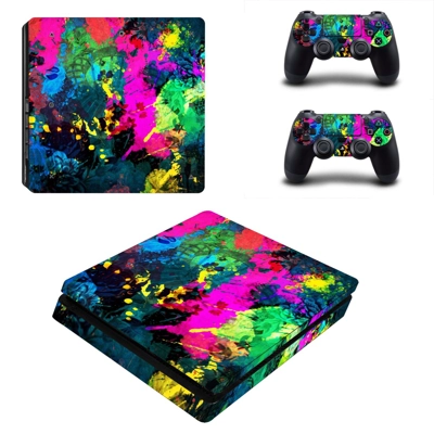 Abstraction decal skin for PS4 Slim Console and two contro.. Abstraction decal skin for PS4 Slim Console and two contro..