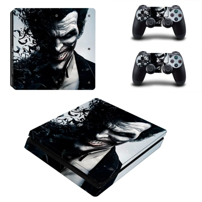 The Joker decal skin for PS4 Slim Console and two controll.. The Joker decal skin for PS4 Slim Console and two controll..