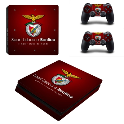 SL Benfica decal skin for PS4 Slim Console and two control.. SL Benfica decal skin for PS4 Slim Console and two control..