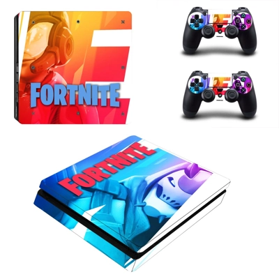 Fortnite decal skin for PS4 Slim Console and two controllers Fortnite decal skin for PS4 Slim Console and two controllers