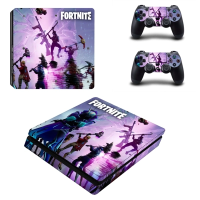 Fortnite decal skin for PS4 Slim Console and two controllers Fortnite decal skin for PS4 Slim Console and two controllers
